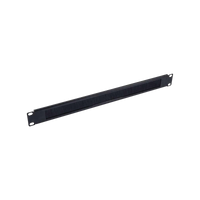 Brush Strip Blanking Panel Black, 19-inch 1U