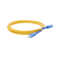 Jumper de Fibra Óptica Monomodo SC/UPC-SC/UPC Simplex de 2 Metros (6.56 Pies), 3mm