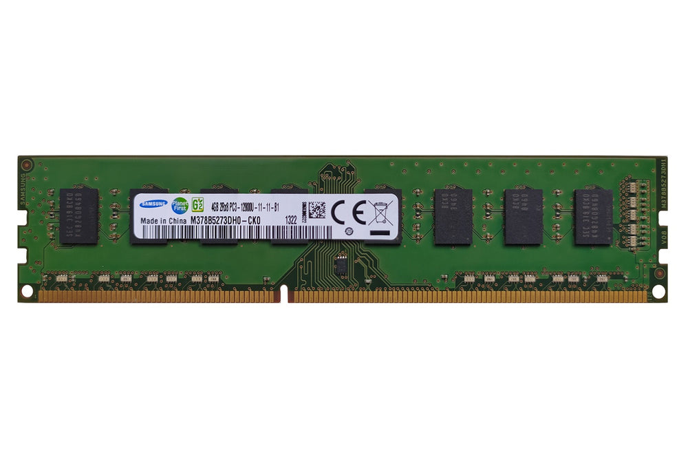 Samsung 4GB PC3-12800 DDR3-1600MHz non-ECC Unbuffered CL11 240-Pin DIMM Dual Rank Memory Module
