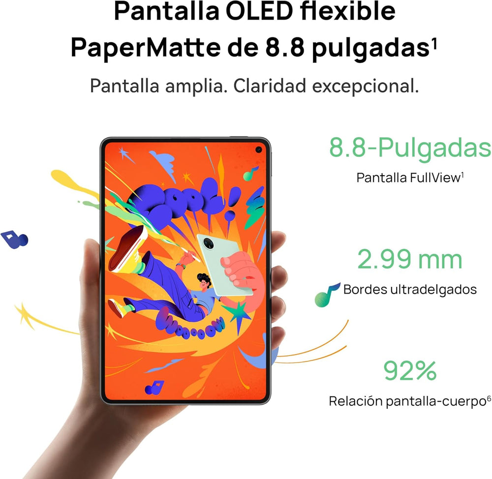 HUAWEI MatePad Mini, 12+256G, Pantalla OLED Flexible PaperMatte 2.5K 120Hz 8.8