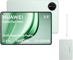 HUAWEI MatePad Mini, 12+256G, Pantalla OLED Flexible PaperMatte 2.5K 120Hz 8.8", Batería de 6400 mAh, WiFi 7, Notes, Tablet Verde con Funda, Incluye M Pencil 3rd Get