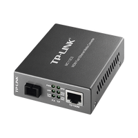 Convertidor Fibra Óptica WDM Monomodo / 1 puerto RJ45 10/100 Mbps / 1 puerto SC/UPC 100 Mbps /  Hasta 20 Km / Para su Funcionamiento Requiere el Modelo MC111CS / Plug and Play