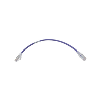 Patch Cord MC6 Modular Cat6 UTP, CM/LS0H, 0.3 Metros (1 Pie), Color Violeta
