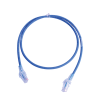 Patch Cord MC6 Modular Cat6 UTP, CM/LS0H, 0.91 Metros (3 Pies), Color Azul, Versión Bulk (Sin Empaque Individual)