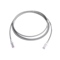 Patch Cord MC6 Modular Cat6 UTP, CM/LS0H, 2.13 Metros (7 Pies), Color Gris, Versión Bulk (Sin Empaque Individual)
