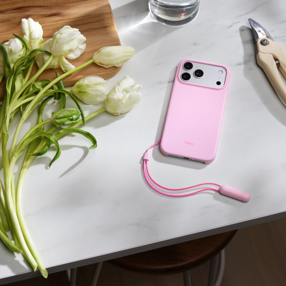 Funda en modo horizontal con MagSafe de Beats para el iPhone 17 Pro Max con Control de la Cámara – Rosa mineral
