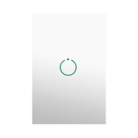 (ZWAVE) Interruptor On/Off panel táctil touch inalámbrico Zwave Plus 1 boton. No requiere cable neutro, Compatible con Hubitat HC8, Álula  M2M, otros