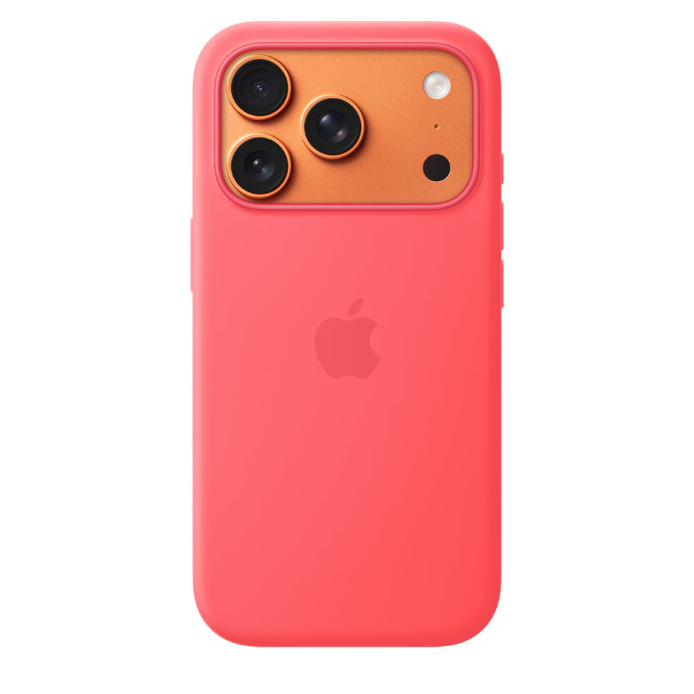 Funda de silicón con MagSafe para el iPhone 17 Pro – Color guayaba brillante