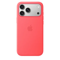 Funda de silicón con MagSafe para el iPhone 17 Pro Max – Color guayaba brillante