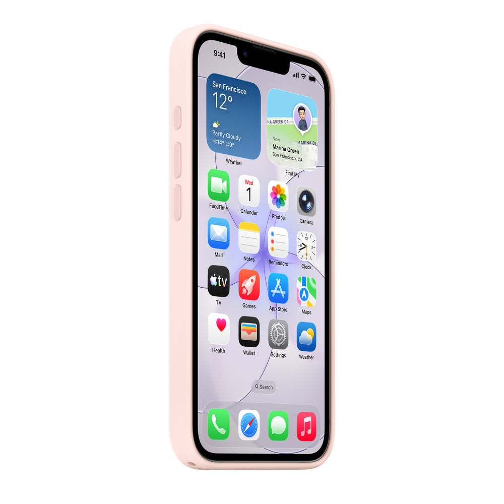 Funda de silicón con MagSafe para el iPhone 17e – Rosa pálido