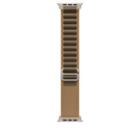 Correa Alpine color desierto para caja de 49 mm - Chica - Acabado de titanio natural
