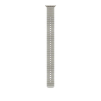 Extensión para correa Ocean gris translúcido para caja de 49 mm – Acabado de titanio natural
