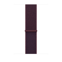 Correa loop deportiva color borgoña para caja de 46 mm