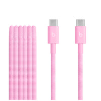 Cable trenzado de USB-C a USB-C de Beats (1.5 m) – Rosa intenso