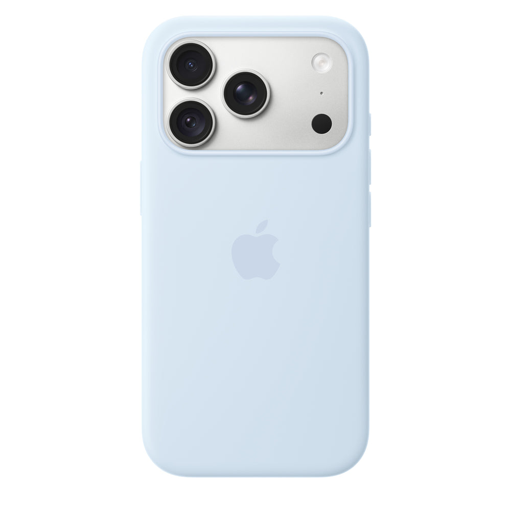 Funda de silicón con MagSafe para el iPhone 18 Pro – Azul nítido