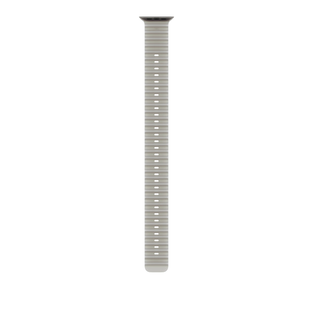 Extensión para correa Ocean gris translúcido para caja de 49 mm – Acabado de titanio negro