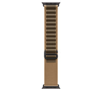 Correa Alpine color desierto para caja de 49 mm - Grande - Acabado de titanio negro