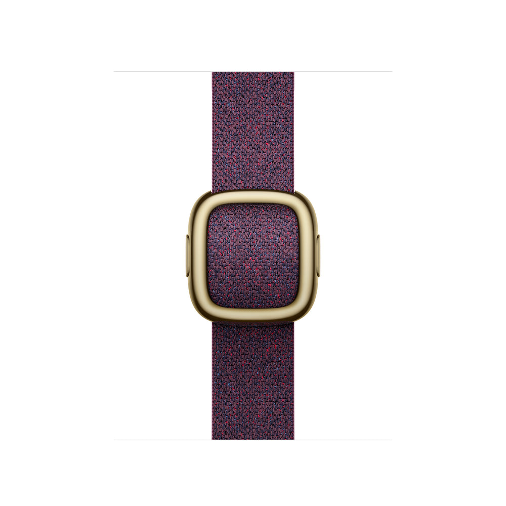 Correa rojo mora con hebilla moderna para caja de 42 mm – Grande
