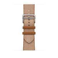 Apple Watch Hermès - Correa Toile H Simple Tour color Gold/Écru para caja de 46 mm