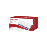 Switch NO Administrable / Para escritorio / 8 puertos 10/100 Mbps / Diseño Compacto / Plug and Play