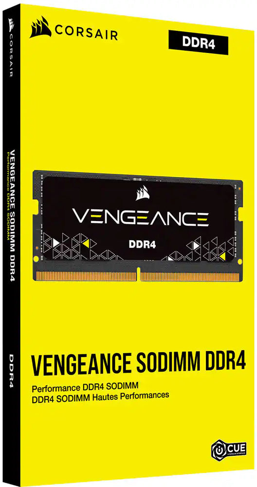 CORSAIR - Memoria VENGEANCE Series 16GB (1x16GB) DDR4 3200MHz C22 SODIMM - Negro