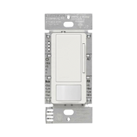 Atenuador 0-10 V con sensor de presencia Maestro para balastros electrónicos y drivers LED, 120-277 V, 8 A, tecnología XCT, unipolar o 3 vías, color blanco