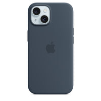 Funda de silicón con MagSafe para el iPhone 15 - Azul tormenta