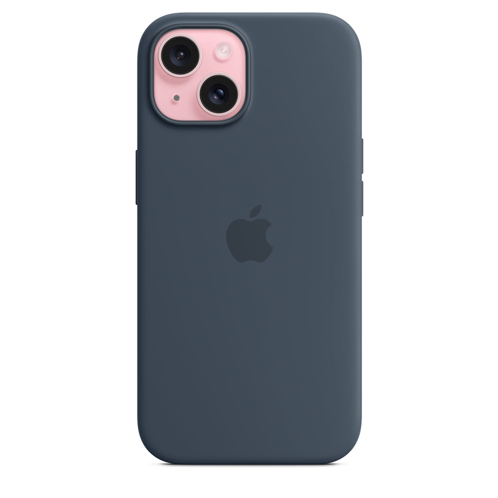 Funda de silicón con MagSafe para el iPhone 15 - Azul tormenta