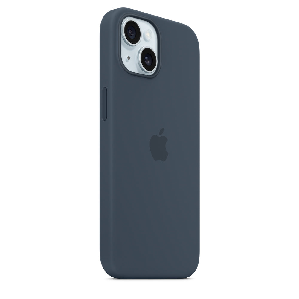 Funda de silicón con MagSafe para el iPhone 15 - Azul tormenta