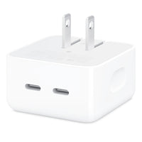 Adaptador de corriente compacto de 35 W con dos puertos USB-C