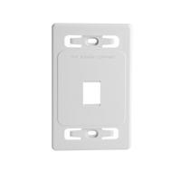Placa de Pared Modular MAX, de 1 Salida, Color Blanco