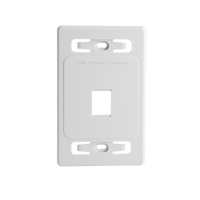Placa de Pared Modular MAX, de 1 Salida, Color Blanco, Version Bulk (Sin Empaque Individual)