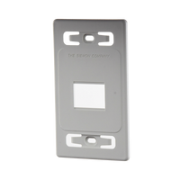 Placa de Pared Modular MAX, de 2 Salidas, Color Blanco