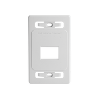 Placa de Pared Modular MAX, de 2 Salidas, Color Blanco, Versión Bulk (Sin Empaque Individual)