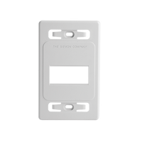Placa de Pared Modular MAX, de 3 Salidas, Color Blanco, Versión Bulk (Sin Empaque Individual)