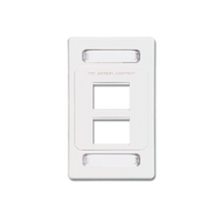 Placa de Pared Modular MAX, de 4 Salidas, Color Blanco