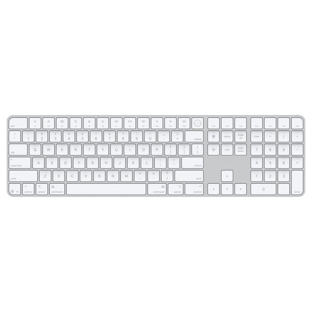 Magic Keyboard con Touch ID y teclado numérico para modelos de Mac con chip de Apple (USB-C) - Español (América Latina) - Teclas blancas
