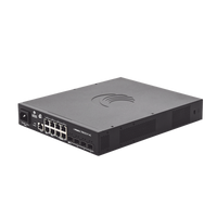 Switch cnMatrix TX1012-AC-P PoE Ideal para WISP  / 8 Puertos Gigabit PoE + 4 SFP+ / PoE Budget 200W /Capa 2 y Capa 3 / Gestión Gratuita Desde la Nube