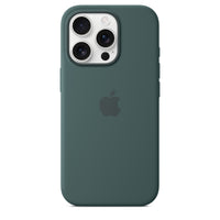 Funda de silicón con MagSafe para el iPhone 16 Pro – Verde lago