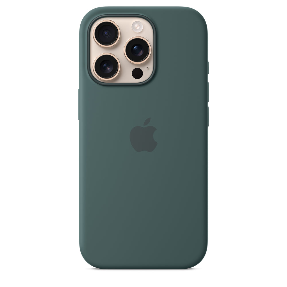 Funda de silicón con MagSafe para el iPhone 16 Pro – Verde lago