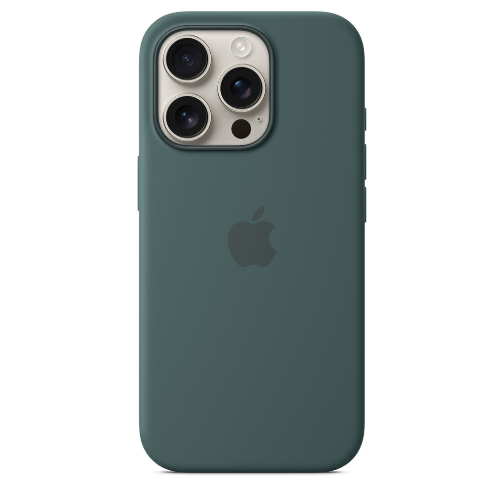 Funda de silicón con MagSafe para el iPhone 16 Pro – Verde lago