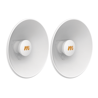 Par de Antenas Modulares Dual Slant, 4.9 - 6.4 GHz, Dimensiones (27 cm), Apertura 45°, Ganancia de 20 dBi, Diseñadas para radio C5x