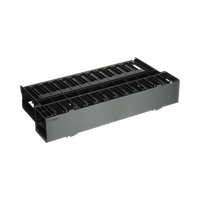 Organizador de Cables Horizontal NetManager, Doble (Frontal y Posterior), Para Rack de 19in, 2UR