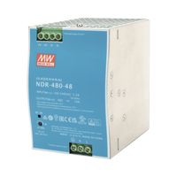 Fuente de Poder Industrial de 480W, salida 48 Vcc, para montaje en riel Din