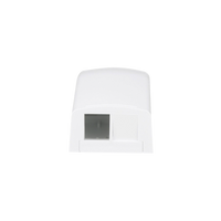 Caja de Montaje en Superficie, Para 2 Módulos Keystone, Color Blanco