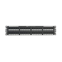 Panel de Parcheo de Impacto 110, Plano, Categoría 6, de 48 Puertos, 2UR