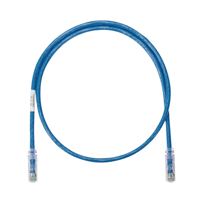 Cable de Parcheo UTP Categoría 6, con Plug Modular en Cada Extremo - 0.3 Metros (1 Pie) - Azul
