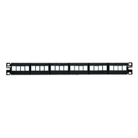 Panel de Parcheo Modular Keystone (Sin Conectores), de 24 Puertos, Espacio Para Identificación con Etiqueta Adhesiva, 1UR