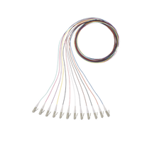 Kit de 12 Pigtails con Conector LC, Multimodo 50/125 OM4, 900um, de 1 Metro (3.28 Pies)