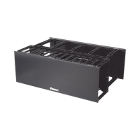 Organizador de Cables Horizontal NetManager de Alta Densidad, Doble (Frontal y Posterior), Para Rack de 19in, 4UR